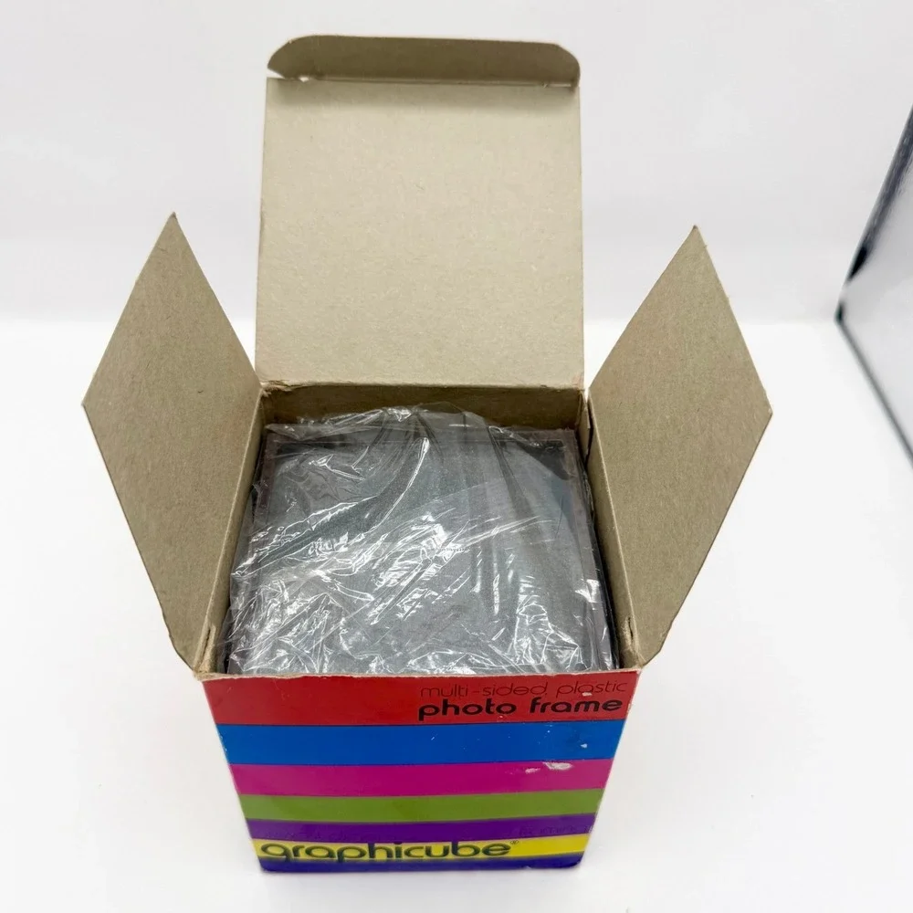 Vintage 70s Graphicana Graphicube Photo Frame New in BoxPop Art ~ 4